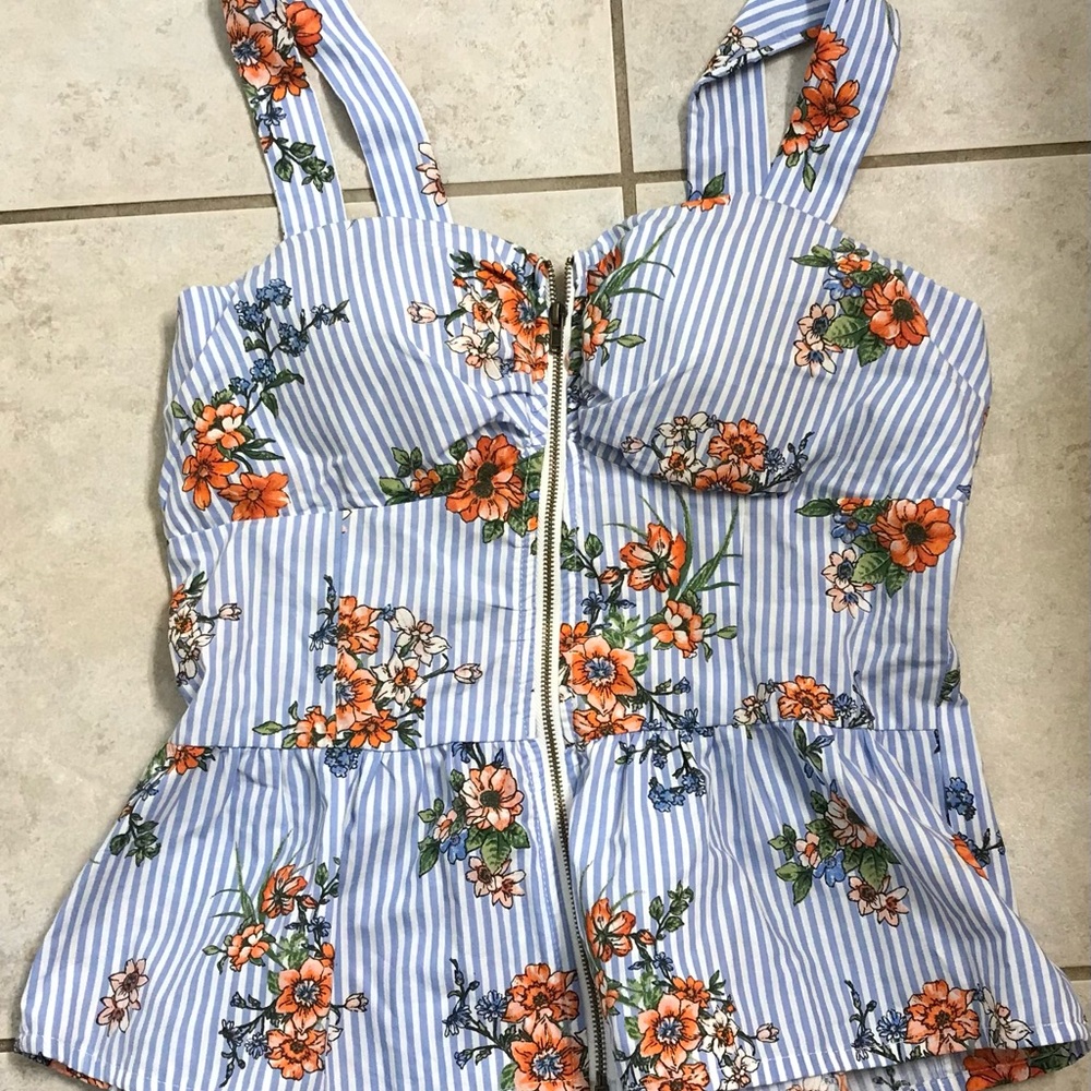 Floral Peplum Top